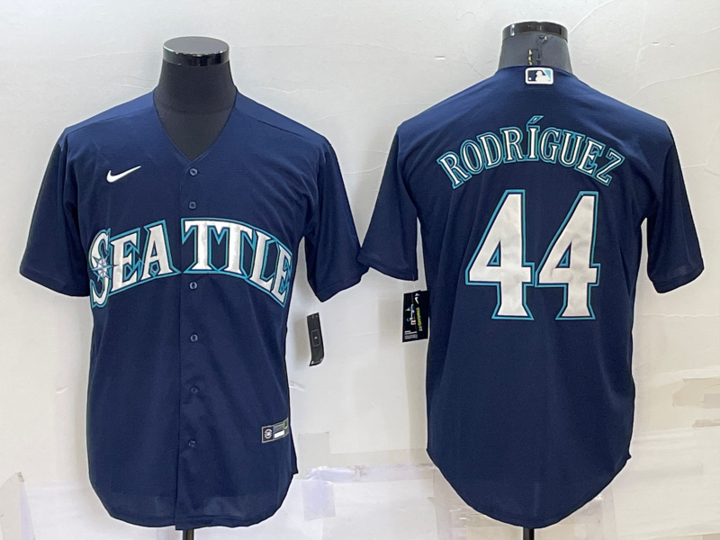 Men's Seattle Mariners #44 Julio Rodríguez Navy Cool Base Stitched jersey